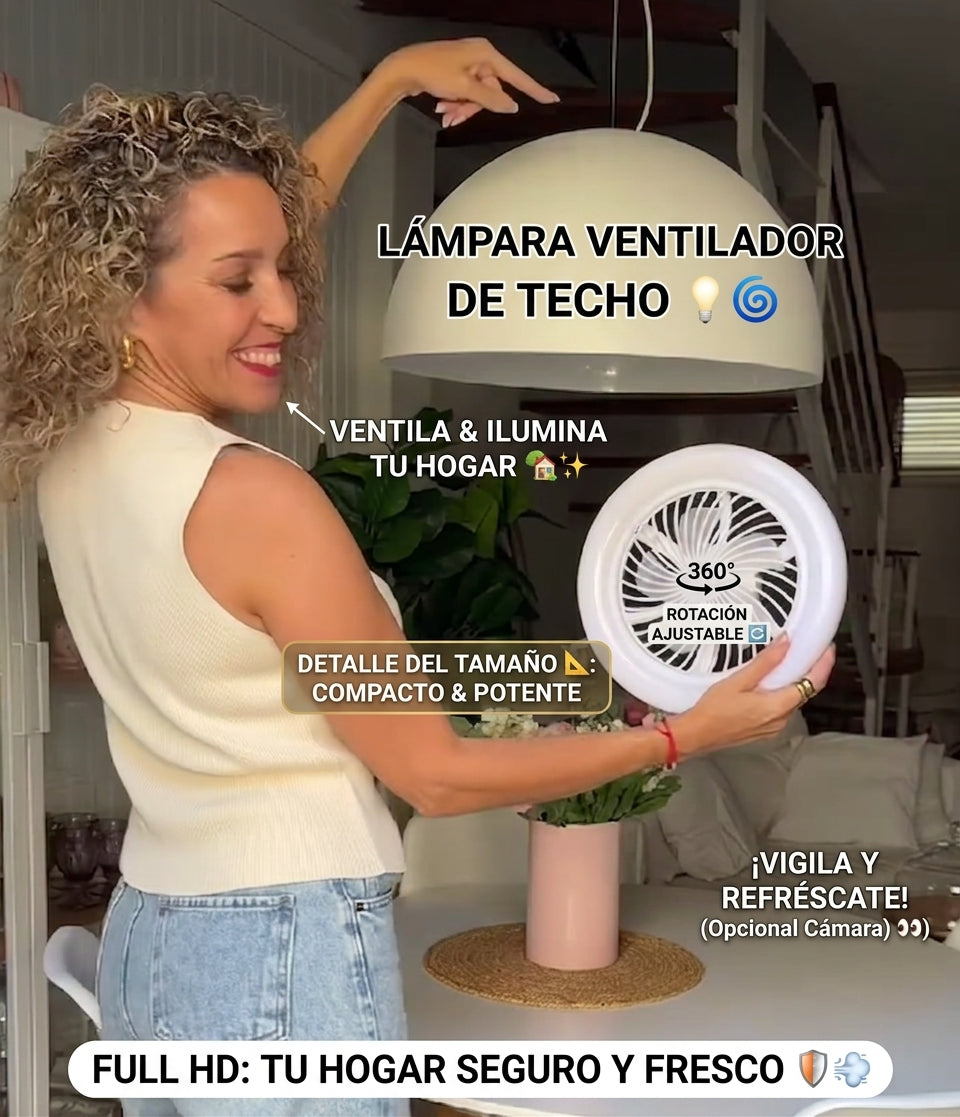 FOCO LED VENTILADOR 3 EN 1