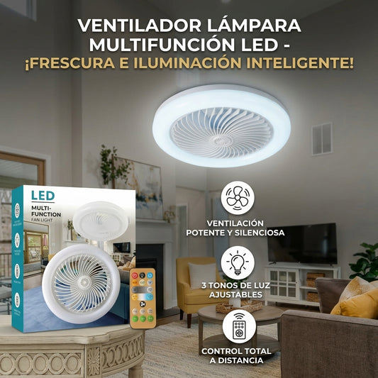 FOCO LED VENTILADOR 3 EN 1