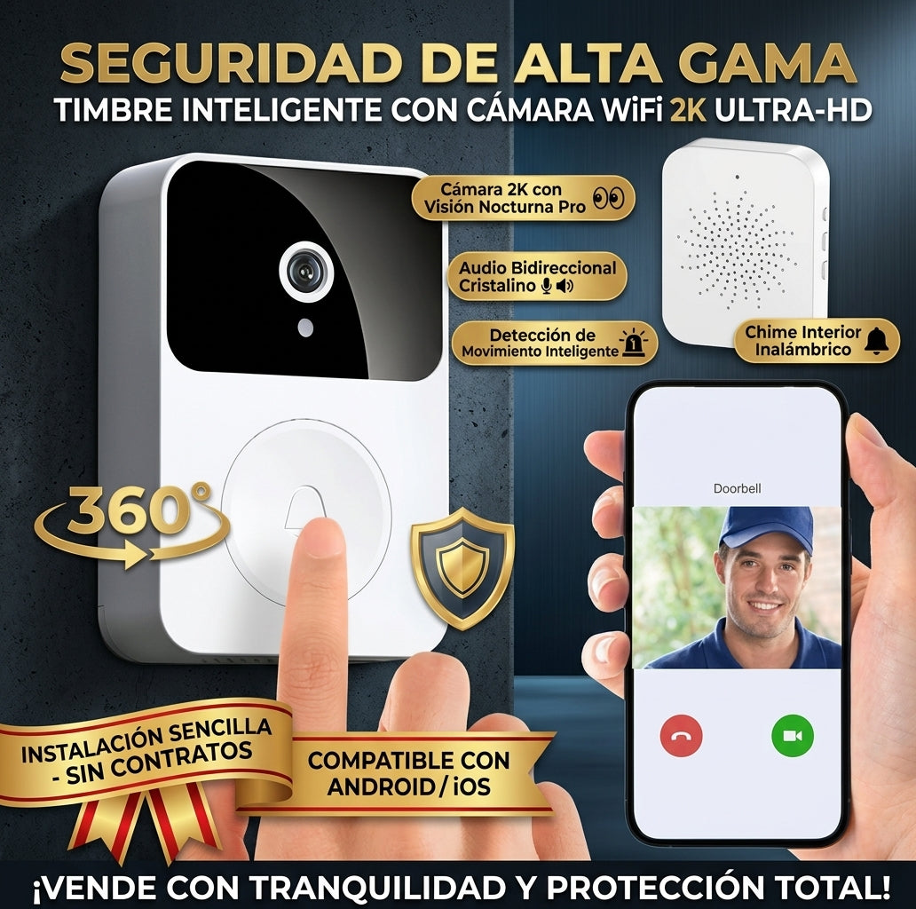 TIMBRE INHALAMBRICO CON CAMARA